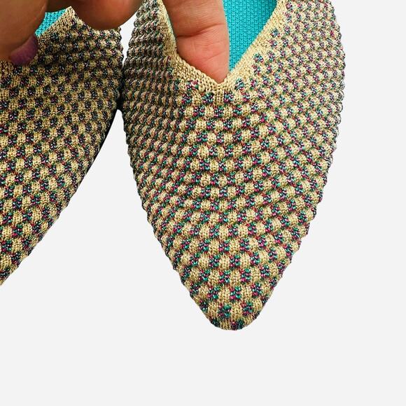 Rothy’s The Point in Multi Metallic Limited Edition‎ Women’s Size 10 - Picture 4 of 9